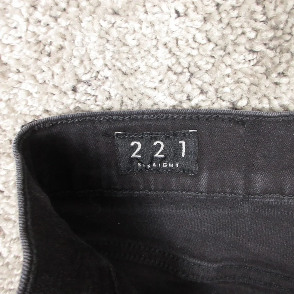 Lucky Brand Jeans‎ Mens 32x27 (Tag 32x32) Black 221 Straight Faded Denim Pants